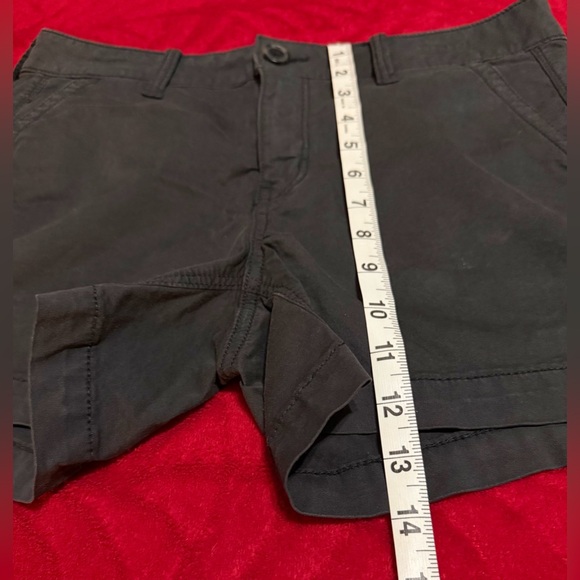 Size 8 Black American Eagle Shorts POCKETS Great Condition Measurements N Pics - Picture 5 of 12